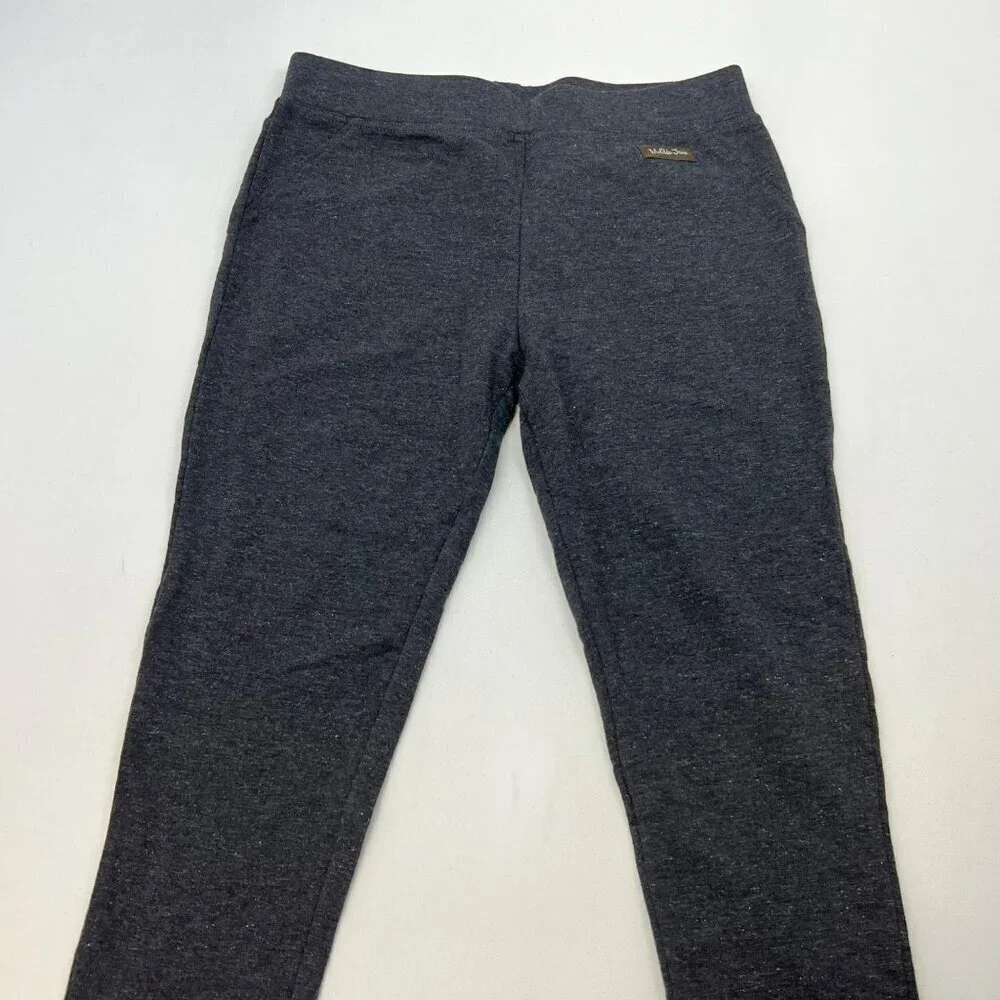 Matilda Jane Women’s Glitter Ankle Leggings Mid Rise Gray Size Medium New